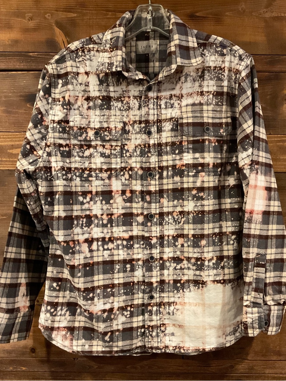 CUSTOM LED ZEPPELIN “U.S. TOUR 1975” Bleached Flannel Shirt 
MENS size Medium - Picture 7 of 9